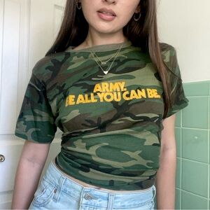 Vintage 70s US Army Camouflage T-Shirt